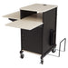 National Public Seating PRC450 40" 4 Level Presentation Station - Steel/laminate, Black/ivory-cityfoodequipment.com