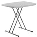 National Public Seating PT3020 Personal Folding Table W/ Speckled Gray Plastic Top & Gray Steel Frame - 30"L X 20"W-cityfoodequipment.com