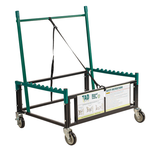 National Public Seating TAD Folding Table Dolly W/ (10) Plastic Or (6) Wood Table Capacity - Steel, Green-cityfoodequipment.com