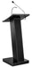 National Public Seating ZED Floor Lectern - 19 1/2" X 19 1/2" X 46 1/2", Laminate, Black-cityfoodequipment.com