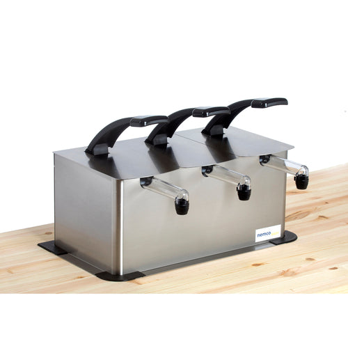 Nemco 10970 Drop In Condiment Dispenser w/ (5) Pumps - For 1 1/2 gal (6 qt) Pouches, Stainless Steel-cityfoodequipment.com