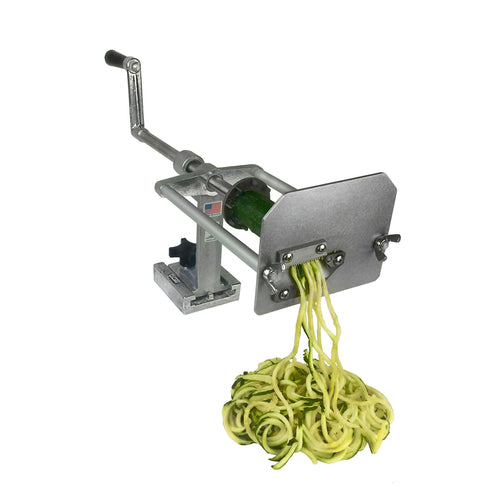 Nemco 55050AN-P Aluminum Spiral Food Slicer, 9/64" Blade, Vegetables, Manual-cityfoodequipment.com
