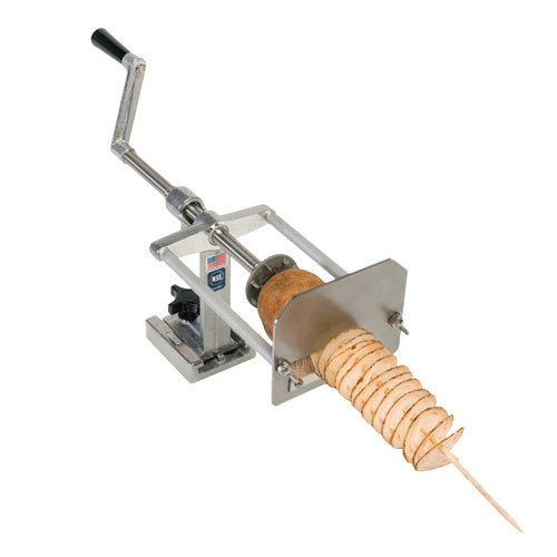 Nemco 55050AN-WCT Manual Spiral Fry Chip Twister Kutter w/ Preset Drive Depth & Screw Drive, Wavy-cityfoodequipment.com