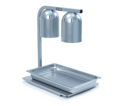 Nemco 6000A-2TP 2 Bulb Heat Lamp w/ Adjustable Arm, Steel/Aluminum, 120v-cityfoodequipment.com