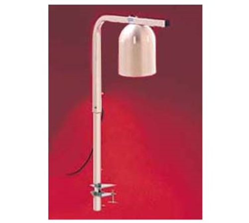 Nemco 6004-1 1 Bulb Portable Heat Lamp w/ Adjustable Clamp Arm, Steel/Aluminum, 120v-cityfoodequipment.com