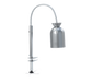 Nemco 6004-4 1 Bulb Gooseneck Heat Lamp w/ Flexible Clamp Arm, Steel/Aluminum, 120v-cityfoodequipment.com