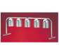 Nemco 6008-5 5 Bulb Portable Heat Lamp w/ Fixed Arms, Steel/Aluminum, 120v-cityfoodequipment.com