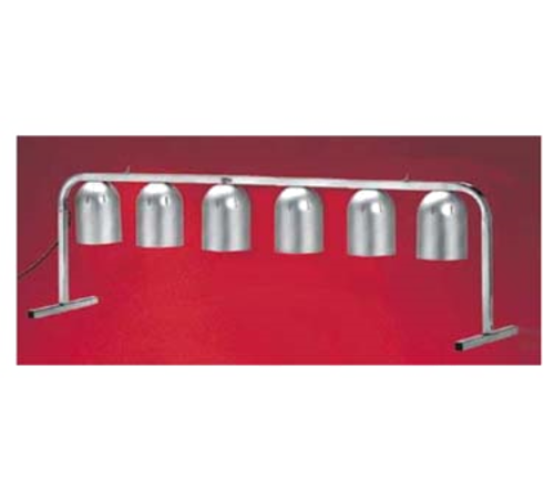 Nemco 6008-6 6 Bulb Portable Heat Lamp w/ Fixed Arms, Steel/Aluminum, 120v-cityfoodequipment.com