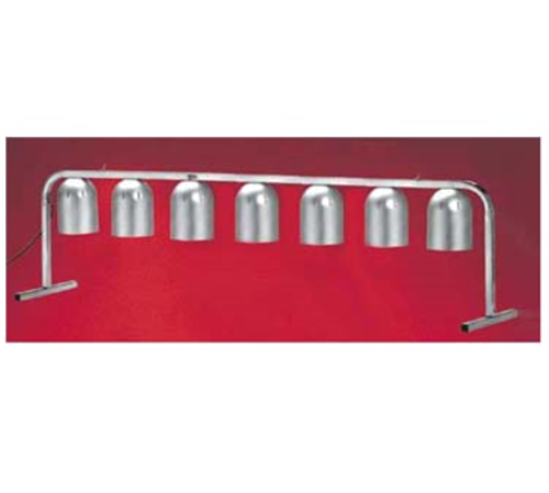 Nemco 6008-7 7 Bulb Portable Heat Lamp w/ Fixed Arms, Steel/Aluminum, 120v-cityfoodequipment.com