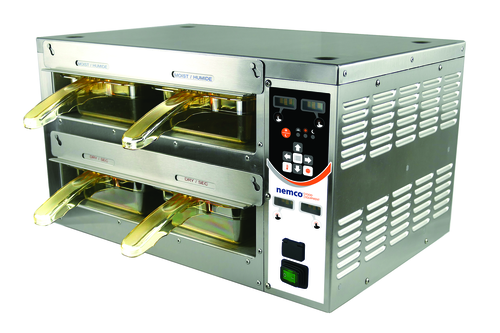 Nemco 6070-TT 19 1/2" Freestanding Warming Unit for (4) 1/3 Size Pans, 120v-cityfoodequipment.com