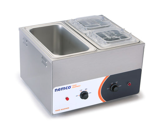 Nemco 6140 Countertop Food Warmer - Wet w/ (2) Pan Wells, 120v-cityfoodequipment.com