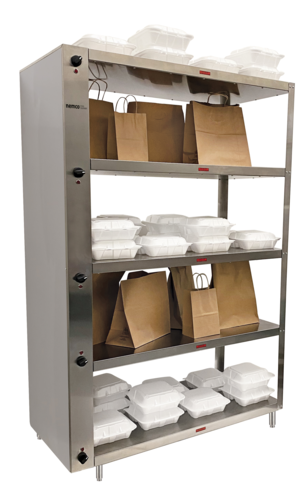 Nemco 6302-3 41 3/8" Self Service Heated To Go Shelf - (3) Shelves, 120v-cityfoodequipment.com