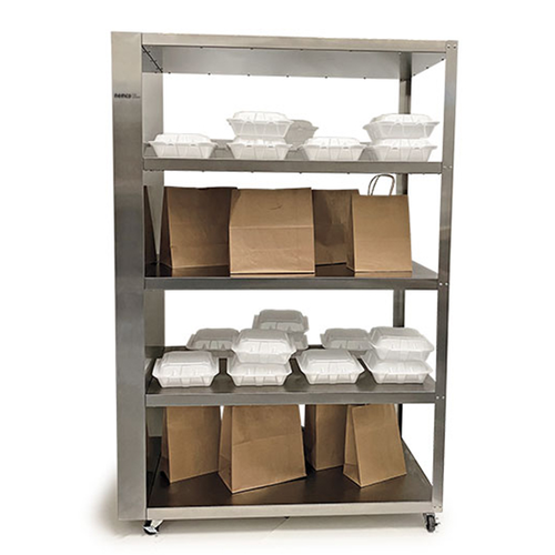 Nemco 6303-2 41 3/8" Self Service Unheated To Go Shelf - (2) Shelves, Stainless Steel-cityfoodequipment.com