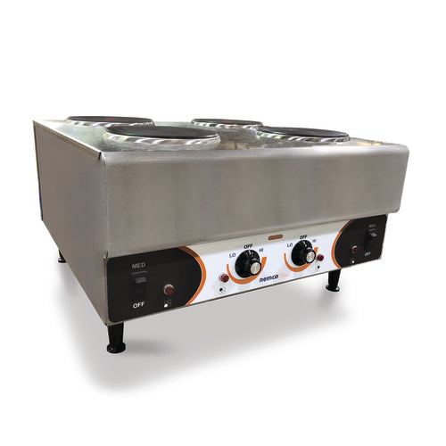 Nemco 6311-4-240 24" Electric Hotplate w/ (4) Burners & Thermostatic Controls, 240v/1ph-cityfoodequipment.com