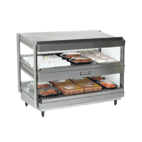 Nemco 6480-30 30" Self Service Countertop Heated Display Shelf - (2) Shelves, 120v-cityfoodequipment.com