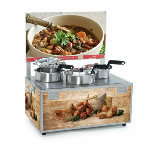 Nemco 6510-T4P (3) 4 qt Countertop Soup Warmer w/ Thermostatic Controls, 120v-cityfoodequipment.com