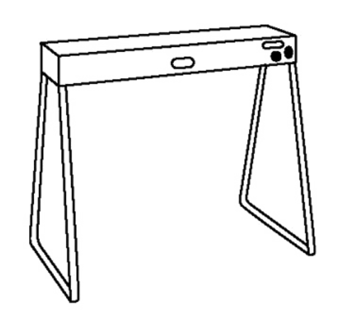 Nemco 66099 16" Wire Leg Set for Strip Heater-cityfoodequipment.com
