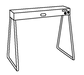 Nemco 66099 16" Wire Leg Set for Strip Heater-cityfoodequipment.com