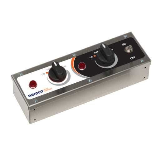 Nemco 69008-2 Remote Control Box w/ (1) On/Off Power Switch & (2) Pilot Lights, Infinite Controls, 120v-cityfoodequipment.com