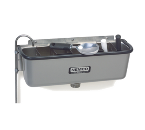 Nemco 77316-19 19" Spade Cleaning Well w/ 3/8" Round Spigot & Rubber Bumper, Stainless-cityfoodequipment.com