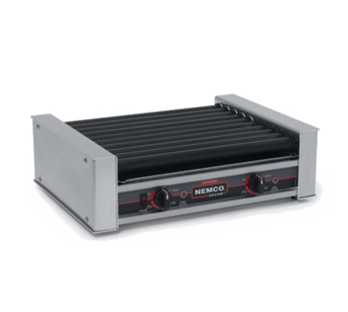 Nemco 8027SX 27 Hot Dog Roller Grill w/ Manual Controls - Flat Top, 120v-cityfoodequipment.com