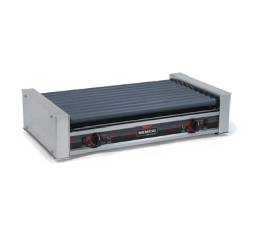 Nemco 8036SX 36 Hot Dog Roller Grill w/ Manual Controls - Flat Top, 120v-cityfoodequipment.com