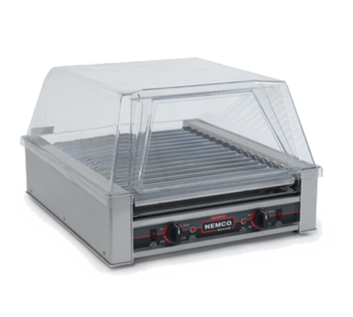 Nemco 8045N-220 45 Hot Dog Roller Grill w/ Manual Controls - Flat Top, 220v-cityfoodequipment.com