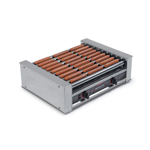 Nemco 8050SX-RC 50 Hot Dog Roller Grill w/ Manual Controls - Flat Top, 120v-cityfoodequipment.com