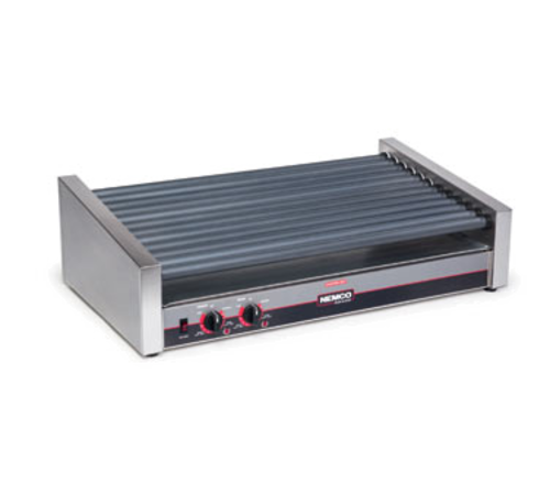 Nemco 8050SX-SLT-RC 50 Hot Dog Roller Grill w/ Manual Controls - Slanted Top, 120v-cityfoodequipment.com