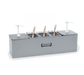 Nemco 88100-CB-2 Pump & Dipper Style Condiment Dispenser w/ Pumps & Pans, (5) Compartments, Stainless-cityfoodequipment.com