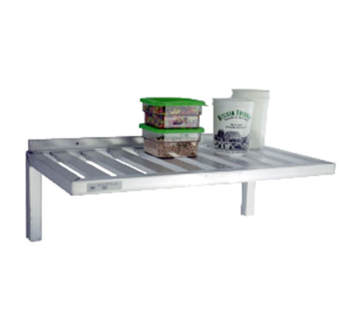 New Age T-Bar Wall Mounted Shelf, 60"W x 24"D, Aluminum (1124)-cityfoodequipment.com