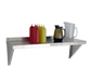 New Age Solid Wall Mounted Shelf, 60"W x 12"D, Aluminum (1127)-cityfoodequipment.com