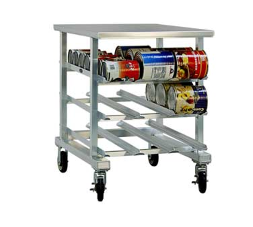 New Age 35"H Mobile Can Rack w/ (54) #10 or (72) #5 Capacity (1235)-cityfoodequipment.com