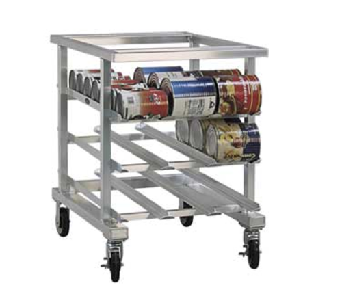 New Age 35"H Mobile Can Rack w/ (54) #10 or (72) #5 Capacity (1236NT)-cityfoodequipment.com