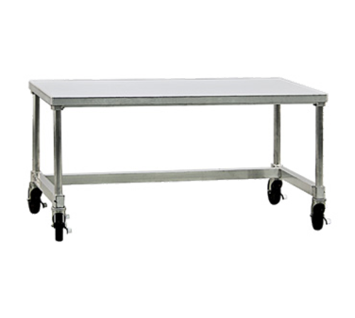 New Age 48" x 24" Mobile Equipment Stand for General Use, Open Base (12448GSC)-cityfoodequipment.com