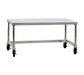 New Age 48" x 24" Mobile Equipment Stand for General Use, Open Base (12448GSC)-cityfoodequipment.com