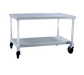 New Age 72" x 24" Mobile Equipment Stand for General Use, Open Base (12472GSC)-cityfoodequipment.com