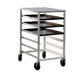 New Age 20 3/8"W 6 Sheet Pan Rack w/ 5" Bottom Load Slides (1321)-cityfoodequipment.com