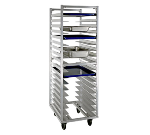 New Age 20 3/8"W 18 Sheet Pan Rack w/ 3" Bottom Load Slides (1335)-cityfoodequipment.com