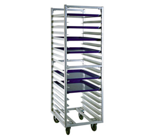 New Age 20 3/8"W 18 Sheet Pan Rack w/ 3" Bottom Load Slides (1338)-cityfoodequipment.com