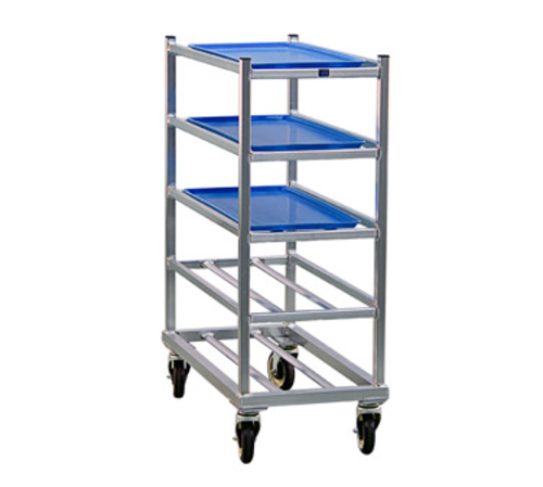 New Age 16"W 5 Platter Pan Rack w/ 7 1/4" Bottom Load Slides (1354)-cityfoodequipment.com