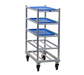 New Age 16"W 5 Platter Pan Rack w/ 7 1/4" Bottom Load Slides (1354)-cityfoodequipment.com