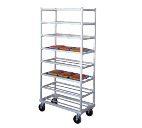 New Age 16"W 8 Platter Pan Rack w/ 7 1/4" Bottom Load Slides (1355)-cityfoodequipment.com