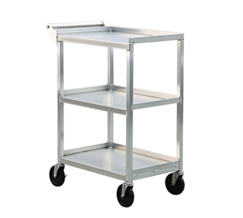 New Age 27 3/4"L Bus Cart w/ (3) Levels, Shelves, Aluminum (1440)-cityfoodequipment.com