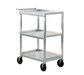 New Age 27 3/4"L Bus Cart w/ (3) Levels, Shelves, Aluminum (1440)-cityfoodequipment.com