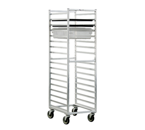 New Age 20 3/8"W 17 Sheet Pan Rack w/ 3 1/2" Bottom Load Slides (1484)-cityfoodequipment.com