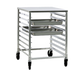 New Age 24 1/4"W 18 Steam Table Pan Rack w/ 3" Bottom Load Slides (1501)-cityfoodequipment.com