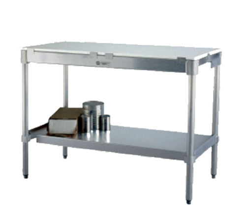 New Age 60" Poly Top Work Table w/ 5/8" Top, Aluminum Base, 24"D (24P60KD)-cityfoodequipment.com