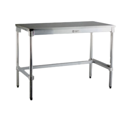 New Age 84" 16 ga Work Table w/ 304 Series Stainless Flat Top (30SS84KD)-cityfoodequipment.com