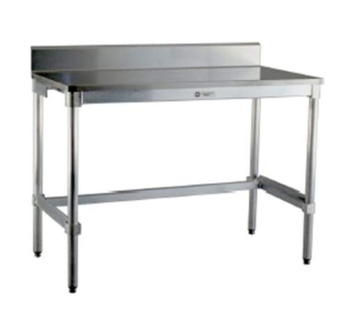 New Age 72" 16 ga Work Table w/ 304 Series Stainless Top, 6" Backsplash (30SSB72KD)-cityfoodequipment.com